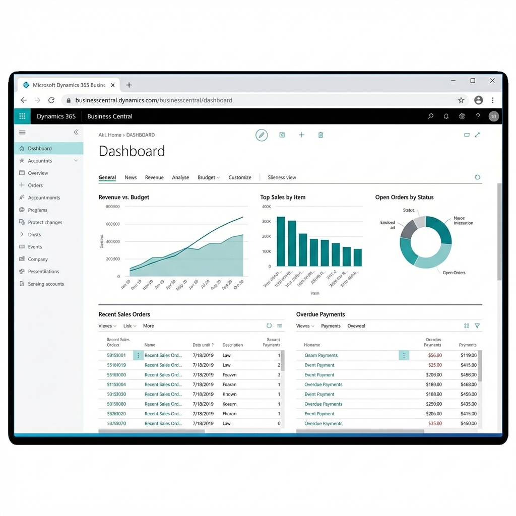 Microsoft Business Central Screenshot